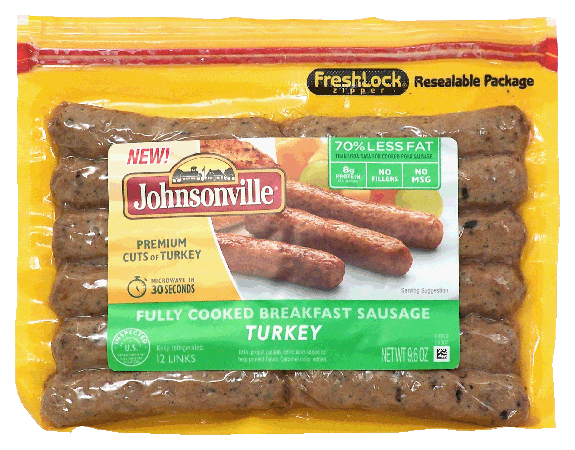 Johnsonville  fully cooked breakfast sausage original recipe, 12 links Full-Size Picture